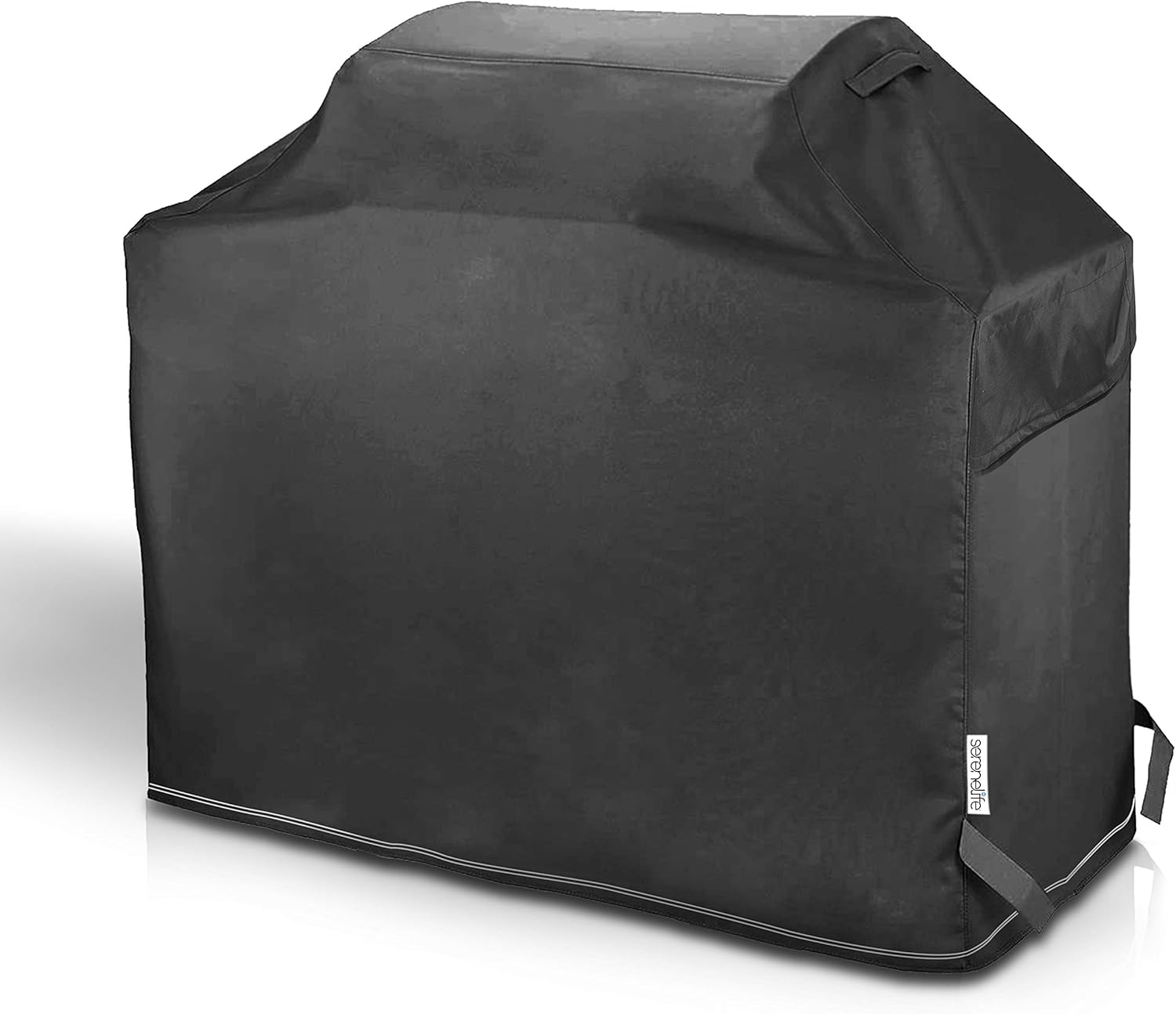 Heavy-Duty Waterproof Barbecue Grill Cover - Sun Damage Resistant Material, Durable and Convenient Design with Fabric Handles and Fastening Straps