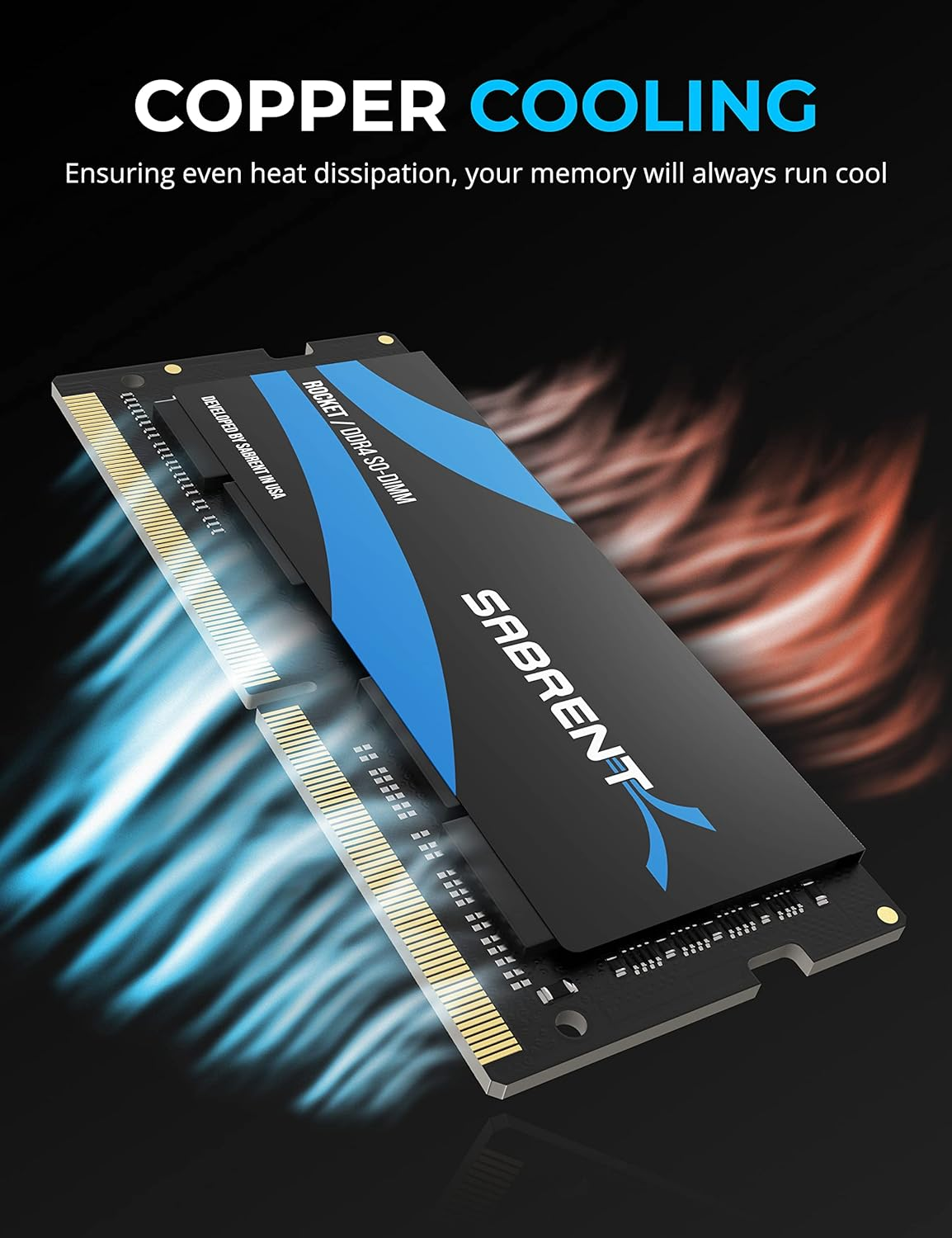 Sabrent Rocket 16GB DDR4 SO-DIMM 3200MHz Memory Module for laptops, ultrabooks, and mini-PCs (SB-DDR16)