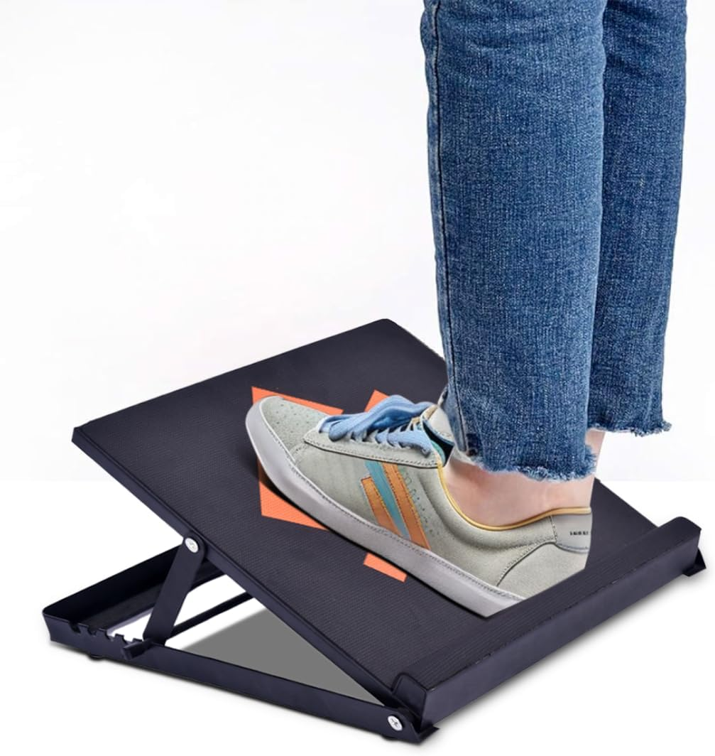 SQUATZ 15-Inch Professional Steel Squat Wedge - Adjustable Ankle Incline Board and Stretch Board, Adjustable from 4 Different Positions, Helps You Stretch, Squat, Train, and Exercise Glutes