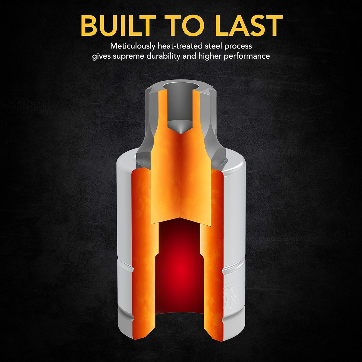 Lexivon Premium S2 Alloy Steel XZN Triple Square Spline Bit, European Auto Style M4-M18 10 Piece Set (LX-145)