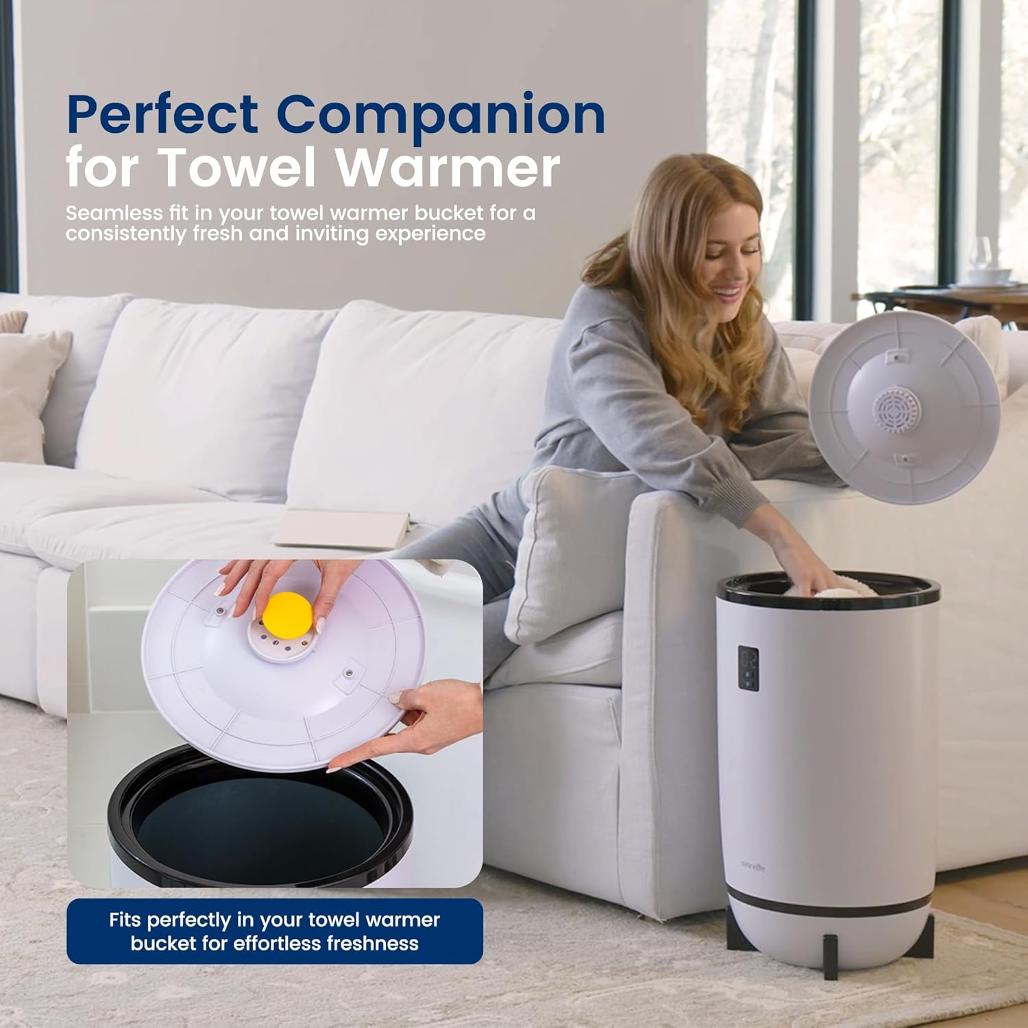 SereneLife Fragrance Discs – 15 Pleasant Scents Compatible with Towel Warmer Buckets, Convenient Size Fits Most Air Freshener Holders, Long-Lasting Freshness for 30 to 60 Days