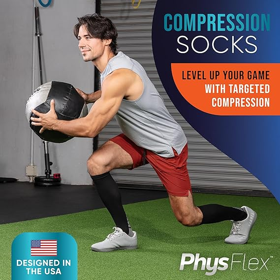 Knee Brace for Pain Relief – 2-Pack Compression Knee Sleeves for Men and Women – Support for Weightlifting, Gym, Sports, Volleyball, Meniscus Tears, ACL, and Arthritis