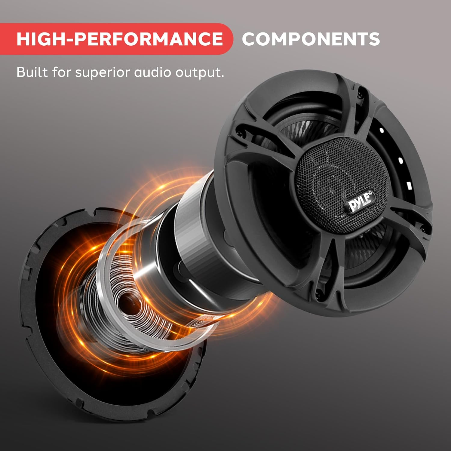 Pyle 3-Way Universal Car Stereo Speakers – 300W 6.5” Triaxial Pro Audio Speakers for Vehicle Door or Side Panel Mount – OEM Quick Replacement Component, Pair – PL613BK, Black