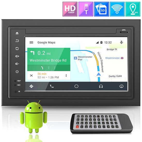 Lanzar Android Bluetooth Car Receiver, 6.5" HD Touchscreen, Bluetooth/WIFI, GPS, (SDAND620)