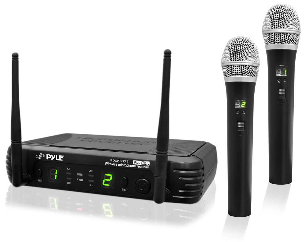 PylePro Wireless Handheld Microphone System With Selectable Frequencies (PDWM3375)