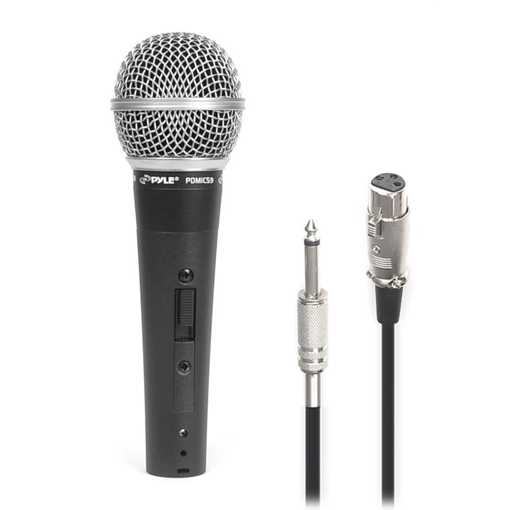Pyle Professional Microphone, Ultra Wide Frequency Response, Unidirectional Handheld Mic, ON/OFF Switch (PDMIC59)
