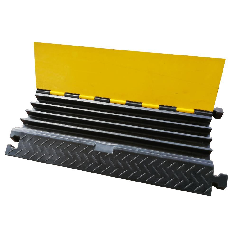 Pyle Cable Safety Protector Cover Ramp/Track, Flip-Open Access Lid, 4 Channels, (PCBLCO106)
