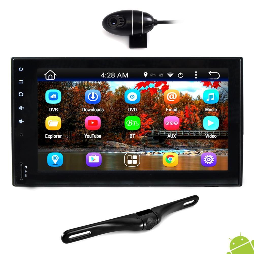 Pyle Android Car Receiver, 6.5'' Touchscreen, DVR Dash Cam, Rearview Camera, Bluetooth/WIFI, (PLDNAND465)