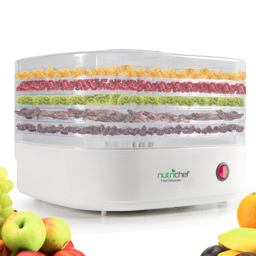 NutriChef Electric Countertop Food Dehydrator, Food Preserver (PKFD06)