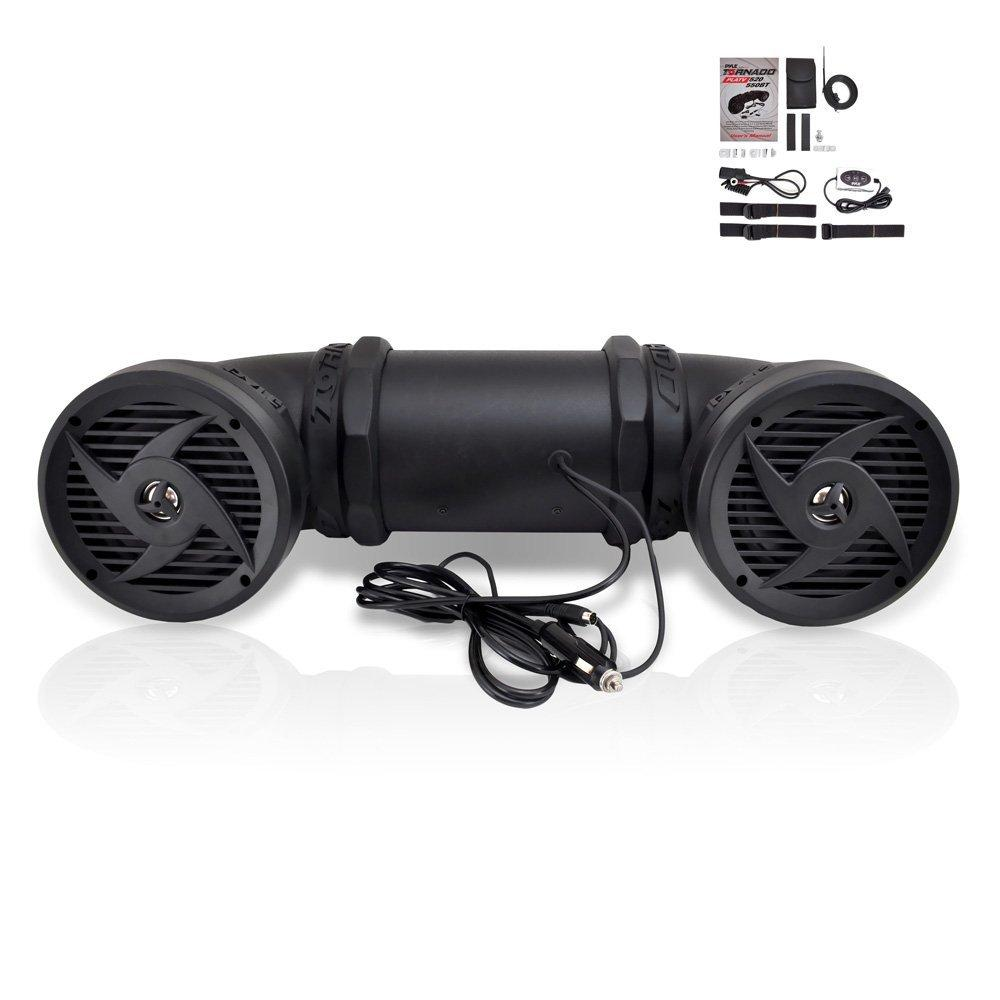 Pyle Waterproof Bluetooth Tube Speaker, Off-Road Vehicle Attachable,ATV/UTV/Jet Ski/Snowmobile, 30 ft. Range,  (PLATV550BT)