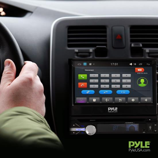 Pyle Android Car Stereo Receiver, Bluetooth/WIFI, 7.0'' Fold Out Touchscreen, (PLTDAND72)