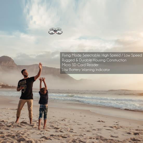 SereneLife Wireless RC Drone, HD Camera + Video Recording (SLDR18HD)
