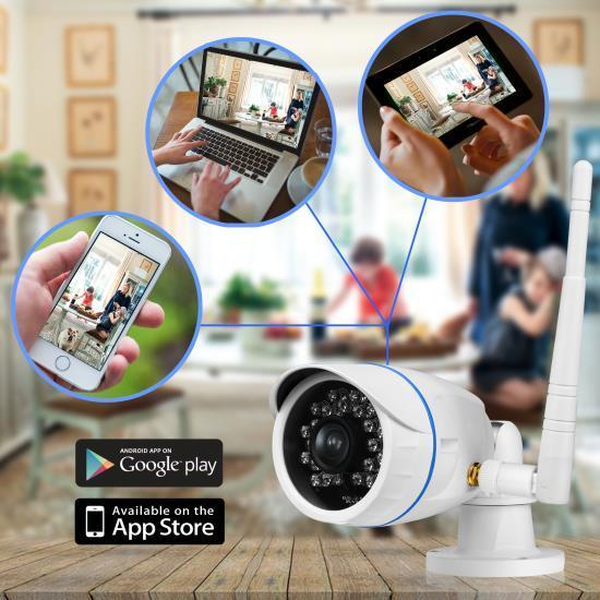 SereneLife Outdoor Wireless Home Security HD Camera, Control Remotely, (IPCAMHD15)