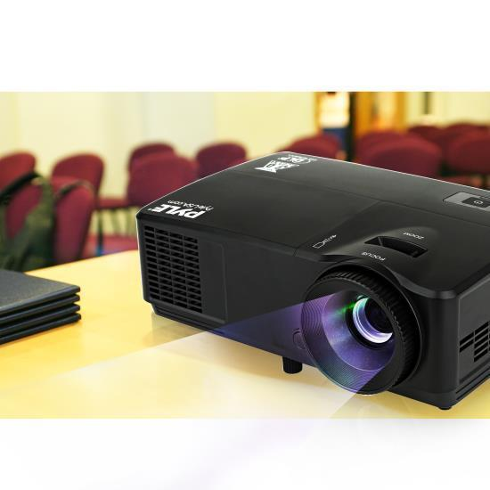 Pyle HD DLP Projector, 3D Video Support, Up to 300'' Display Screen, (PRJLEDLP205)