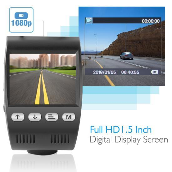 Pyle Premium DVR Dash Cam Backup Camera Monitor System, 2.0" Display, Waterproof, (PLDVRCAM48)