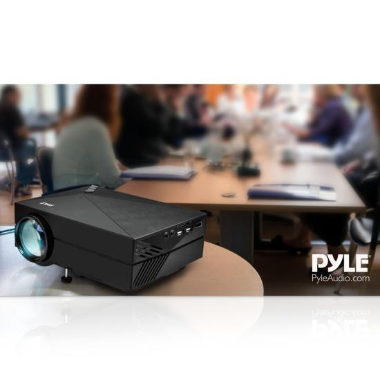 Pyle Compact HD Digital Multimedia Projector, Lightweight, Built-In Speaker  (PRJG82)