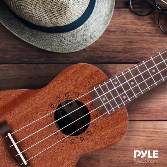 Pyle Soprano Ukulele - Traditional 4-String Ukulele (PUKT45)