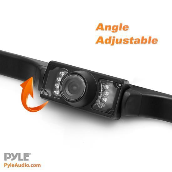 Pyle Wireless Rear View Backup Camera and Monitor Parking/Reverse Assist System, 3.5'' Display Screen, Distance Scale Lines, Night Vision Waterproof Cam, Swivel Angle Adjustable (PLCM34WIR)