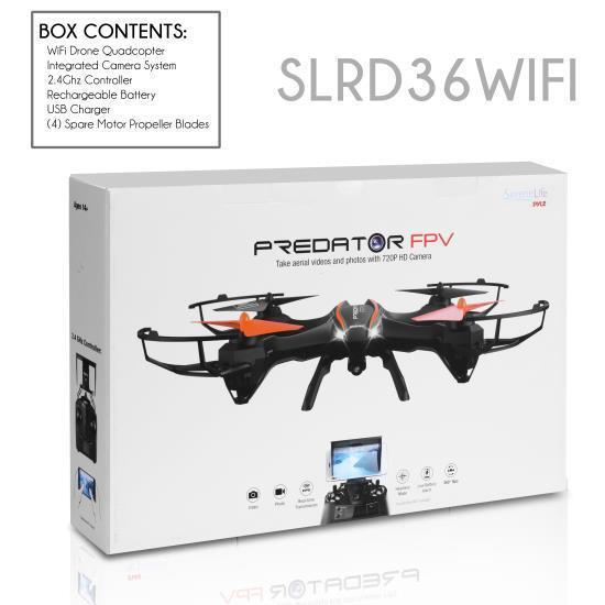 SereneLife WiFi Drone, HD Camera + Video Recording (SLRD36WIFI)