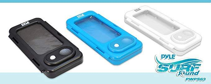 Pyle Surf Sound Waterproof Portable Speaker Case for iPod, MP3 Player & Smartphone - White (PWPS63WT)