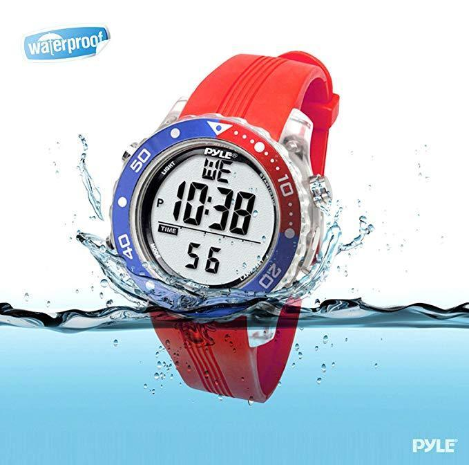 Pyle Underwater Multi-Function Wrist Watch, Diving Mode, 100M Waterproof - Green (PSNKW30GN)