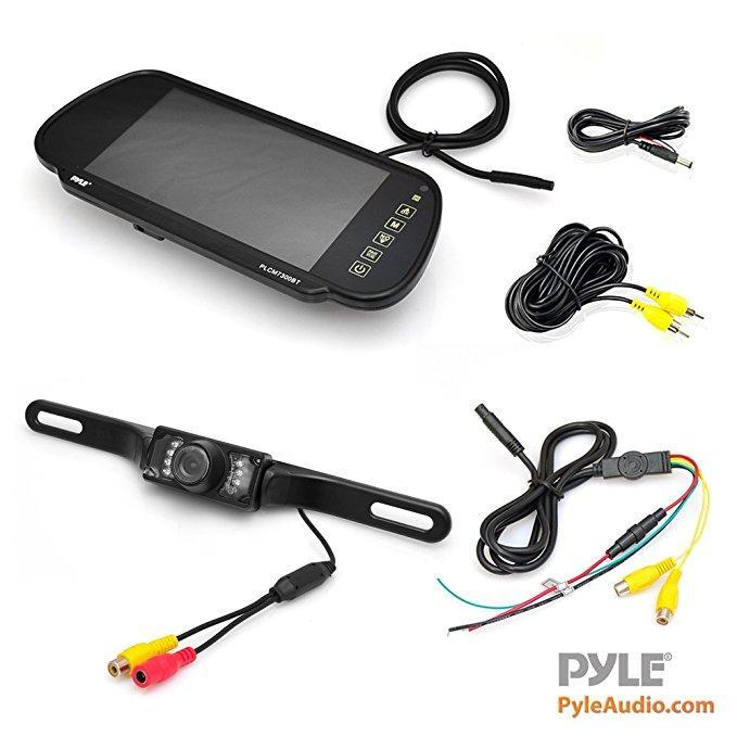 Pyle Backup Camera Monitor System, Safety Scale Lines, Waterproof, Night Vision, 7" Display, (PLCM7200)