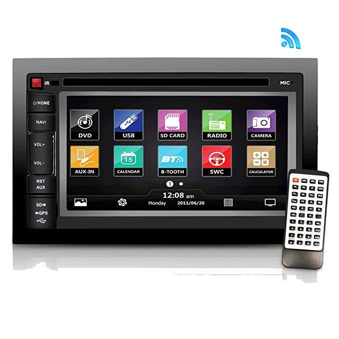 Pyle Car Bluetooth Stereo Receiver, 6.5" Touchscreen, AM/FM Radio, (PLDNV66B)