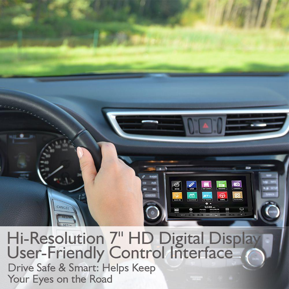 Pyle Bluetooth Car Stereo Receiver, 7.0'' HD Touchscreen, AM/FM Radio, (PLDNV695B)