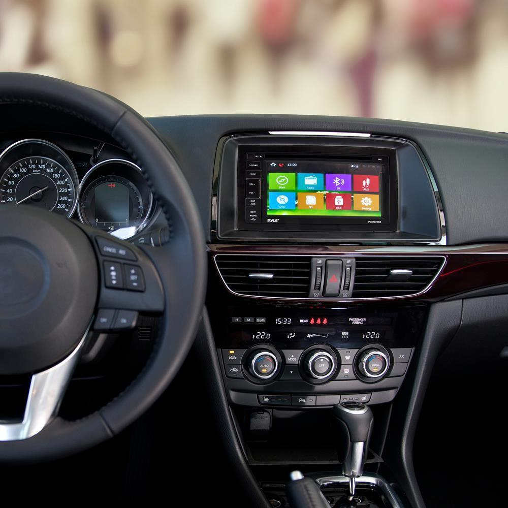 Pyle Car Bluetooth Stereo Receiver, 6.5" Touchscreen, AM/FM Radio, (PLDNV66B)