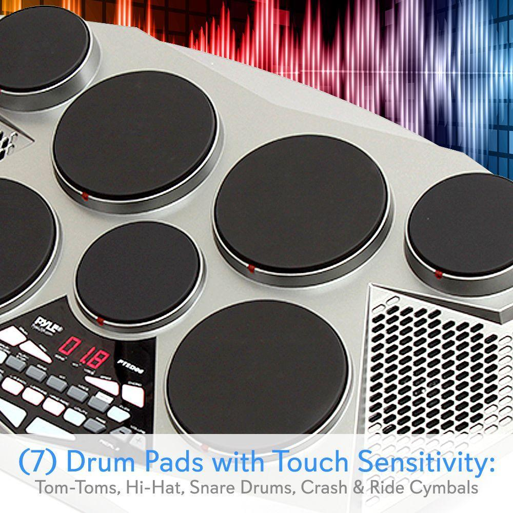 Pyle Electronic Tabletop Drum Machine - Digital Drumming Kit (PTED06)