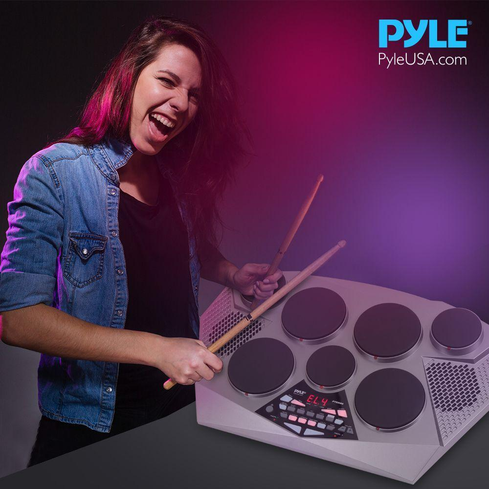 Pyle Electronic Tabletop Drum Machine - Digital Drumming Kit (PTED06)