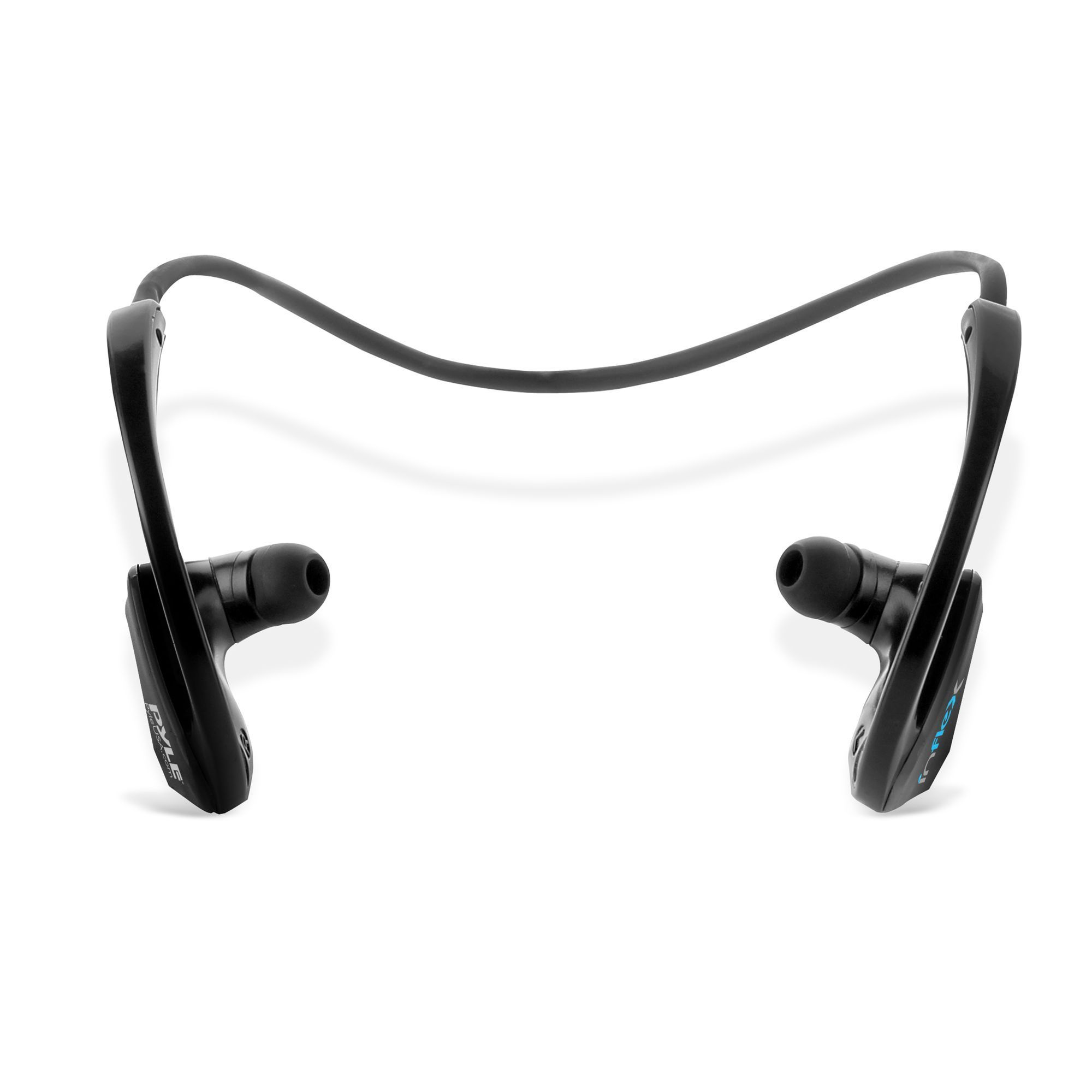 Pyle InFlex Bluetooth MP3 Player Sports Headphones, Waterproof, Swimming Headphones, 8Gb Memory (PSWP9BTBK)