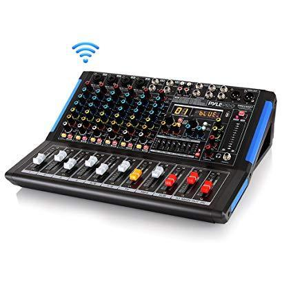 Pyle 8 Ch. Bluetooth Studio/DJ Mixer System, (PMXU88BT)