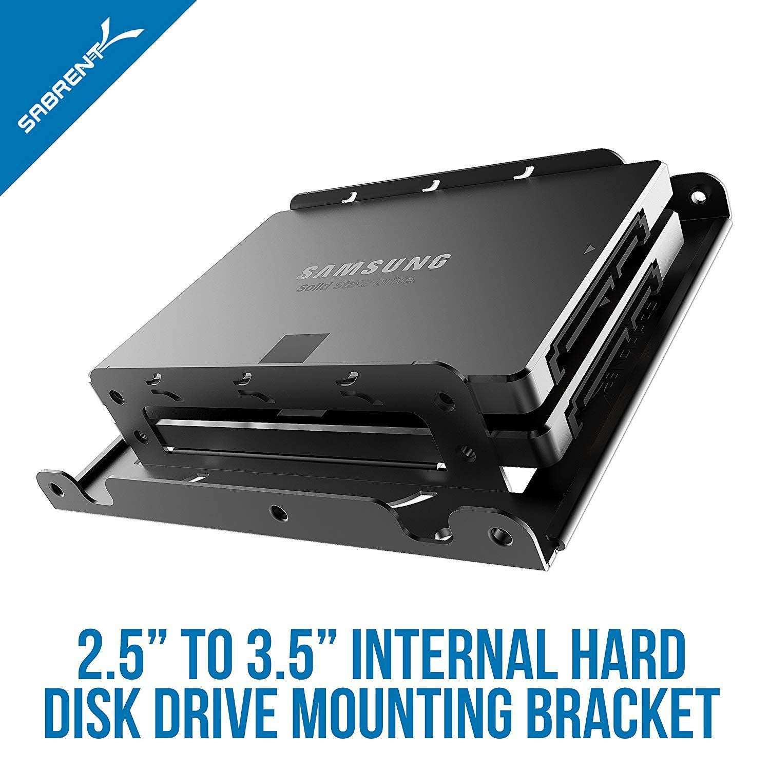 SABRENT 2.5 Inch to 3.5 Inch Internal Hard Disk Drive Mounting Bracket Kit (BK-HDDH)