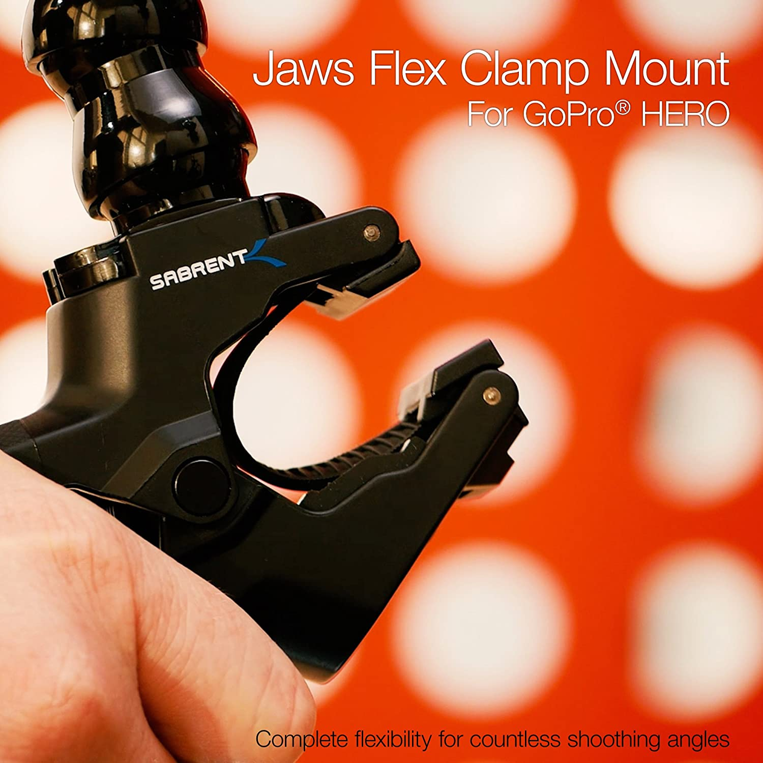 SABRENT Jaws Flex Clamp Mount with Adjustable Neck for GoPro Cameras [Compatible with All GoPro Cameras] (GP-JWFC)