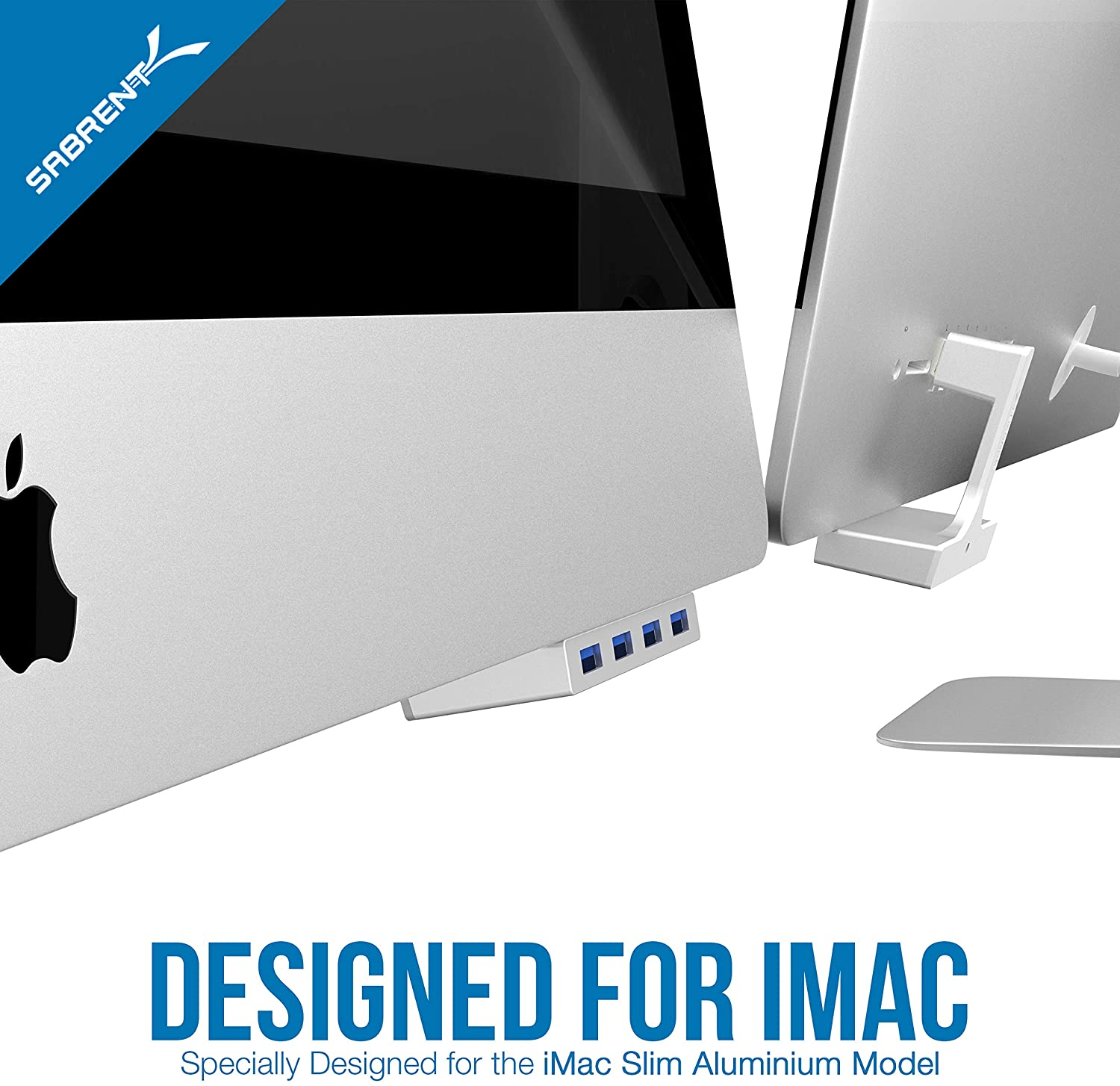 SABRENT 4-Port USB 3.0 Hub for iMac Slim Uni-Body (HB-IMCU)