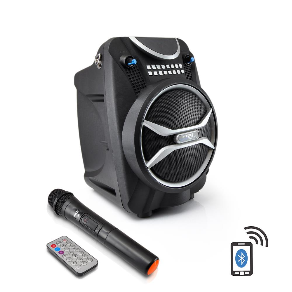 Pyle Boom Rock Bluetooth Karaoke Speaker Recording System (PWMAB210BK)