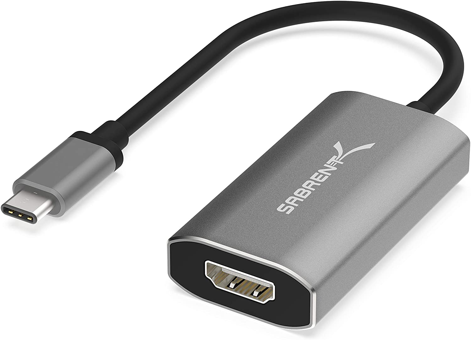 SABRENT USB Type C to HDMI 2.1 Adapter | 8K/60Hz & 4K/120Hz with DSC Function | 8K/30Hz & 4K Resolution Without DSC | Thunderbolt 3 Compatible (DA-UCH8)