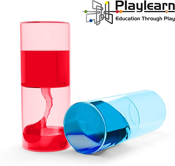 Playlearn Giant Sensory OOZE Tube Liquid Timer 20cm x 8cm (Red Slow)