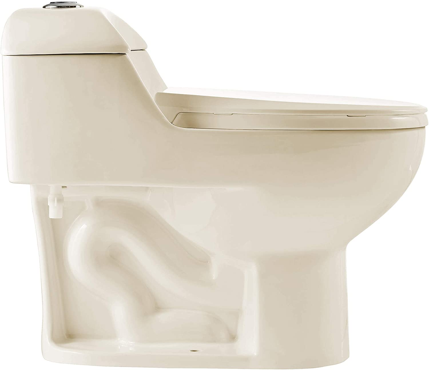 Swiss Madison Well Made Forever SM-1T803BQ Chateau One Piece Elongated Dual Flush Toilet In Bisque 0.8/1.28 gpf