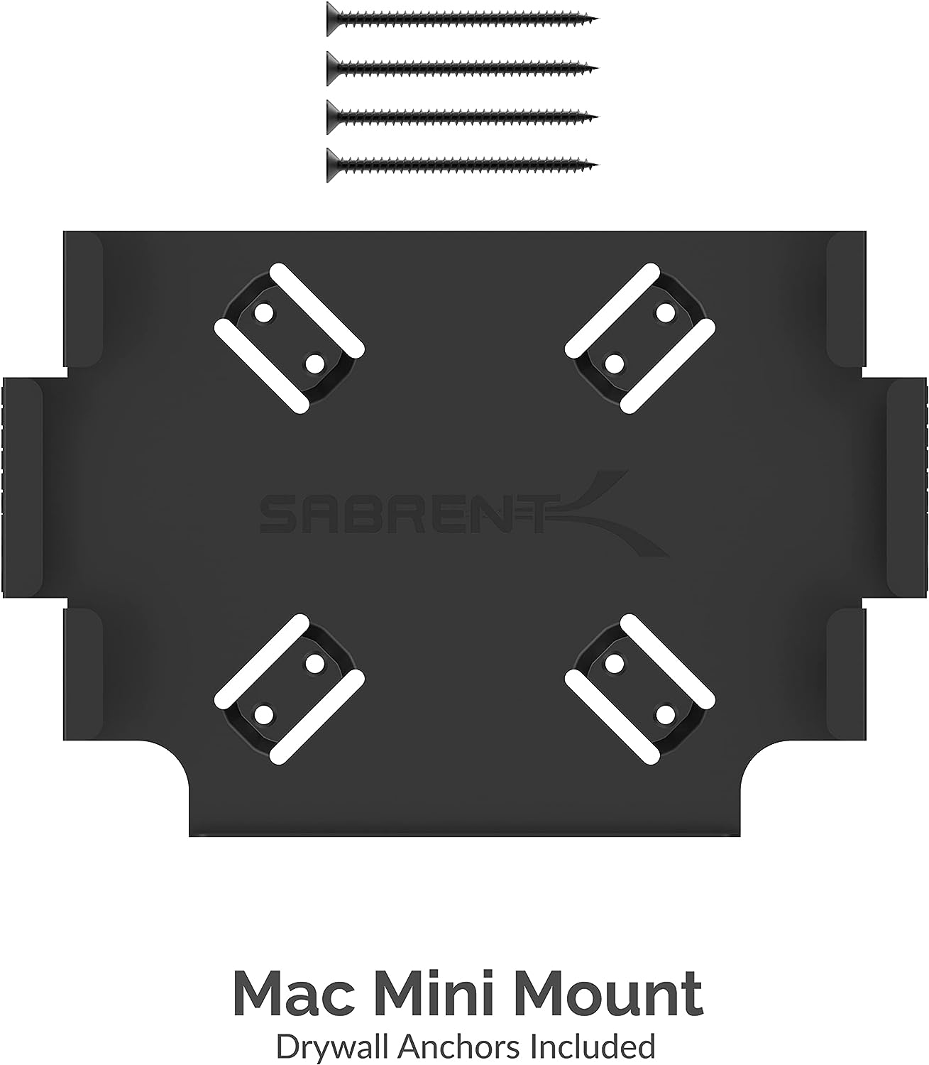 SABRENT Mac Mini VESA Mount/Wall Mount/Under Desk Mount [Black] (BK-MABM)