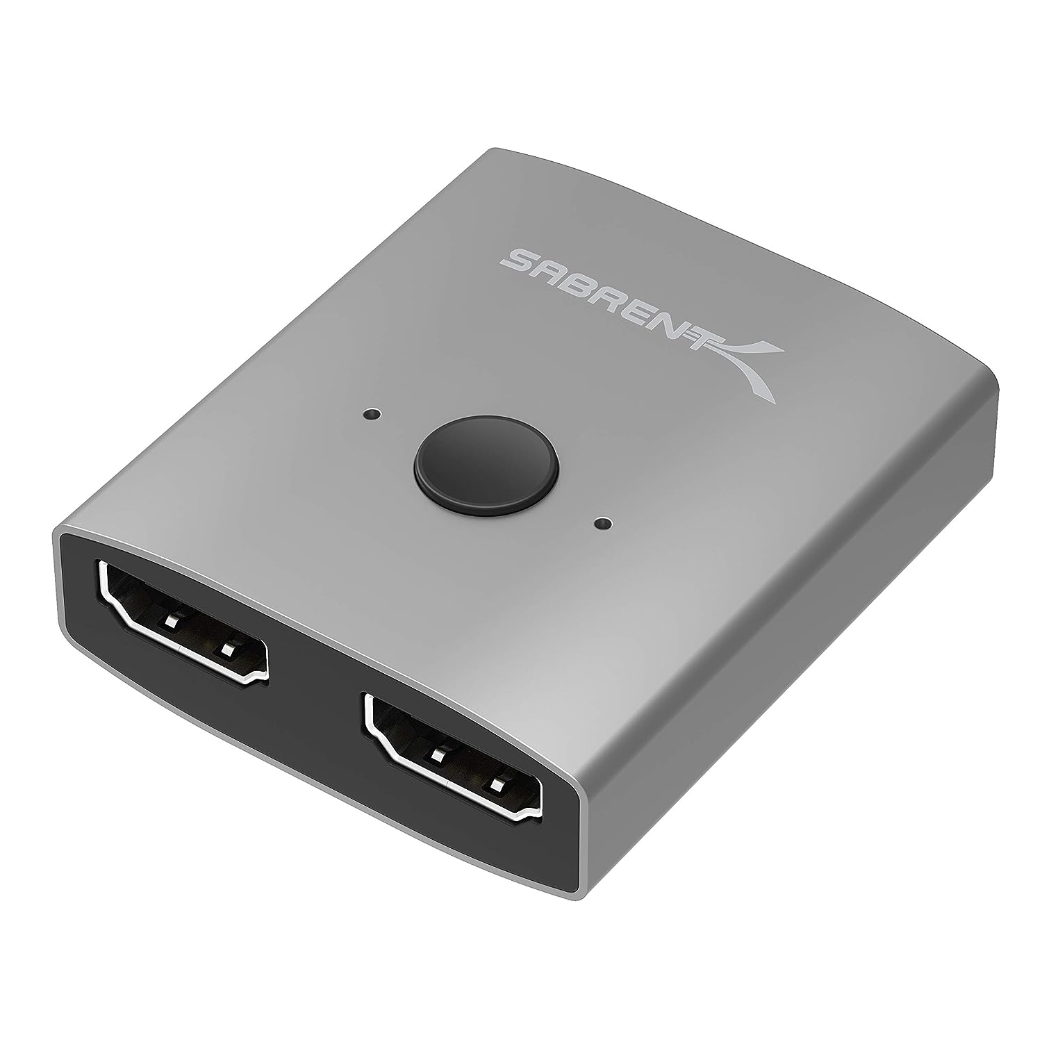 SABRENT 2 Input 1 Output 4K, 2K, and 3D Support Dual HDMI 2 Port Aluminum Sharing Switch, Supports HD for Xbox PS5/4/3/ Roku or HDTV Fire Stick (DA-HSW2)