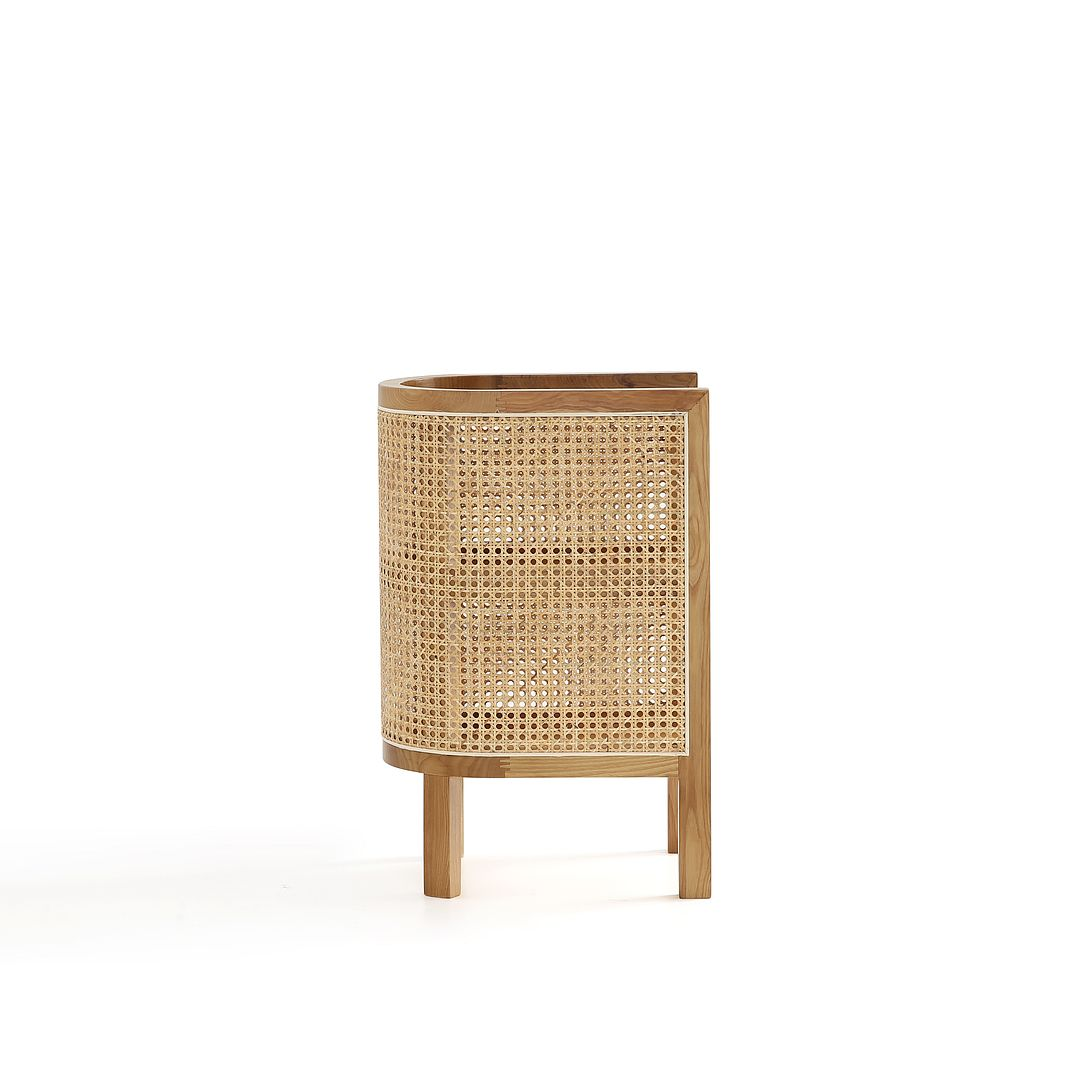 Versailles End Table in Nature Cane