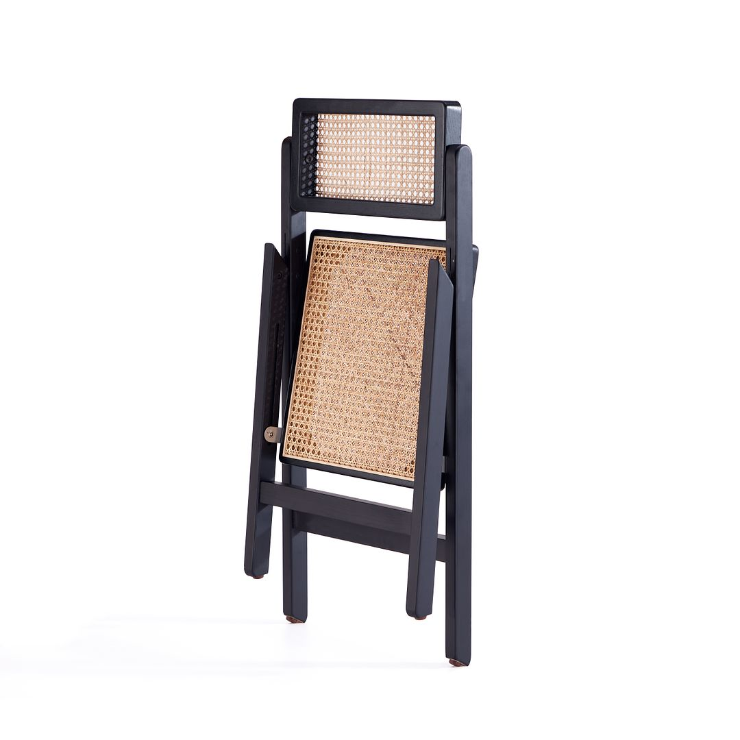 Pullman Folding Dining Chair in Nature Cane- Set of 2