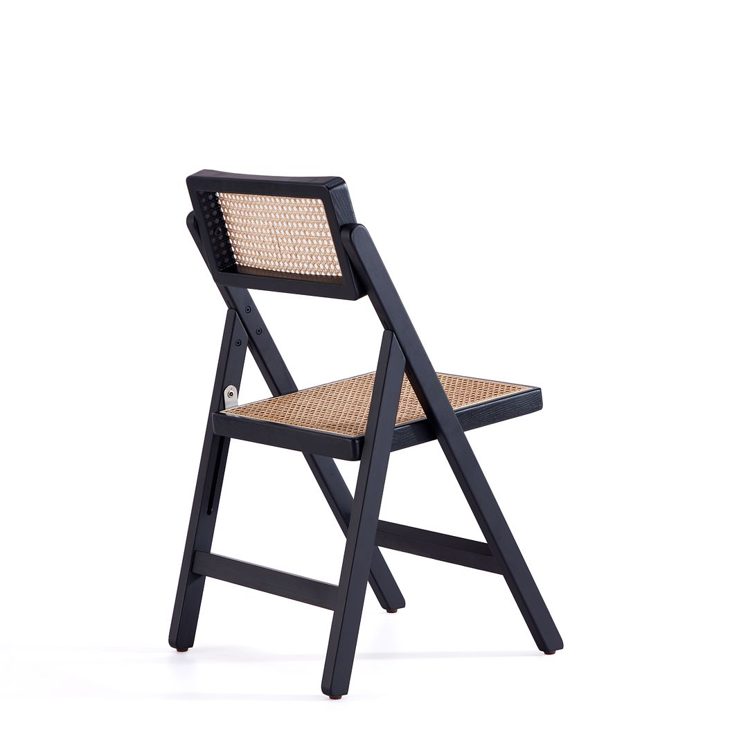 Pullman Folding Dining Chair in Nature Cane- Set of 2