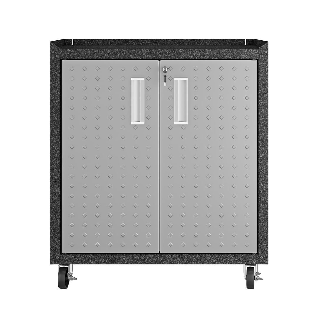 Fortress 31.5" Mobile Garage Cabinet with Shelves