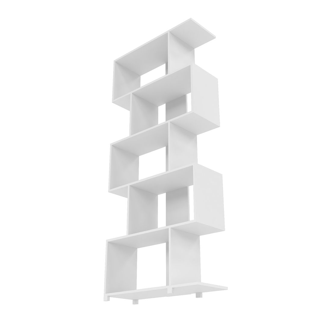 Petrolina Z-Shelf with 5 shelves in White
