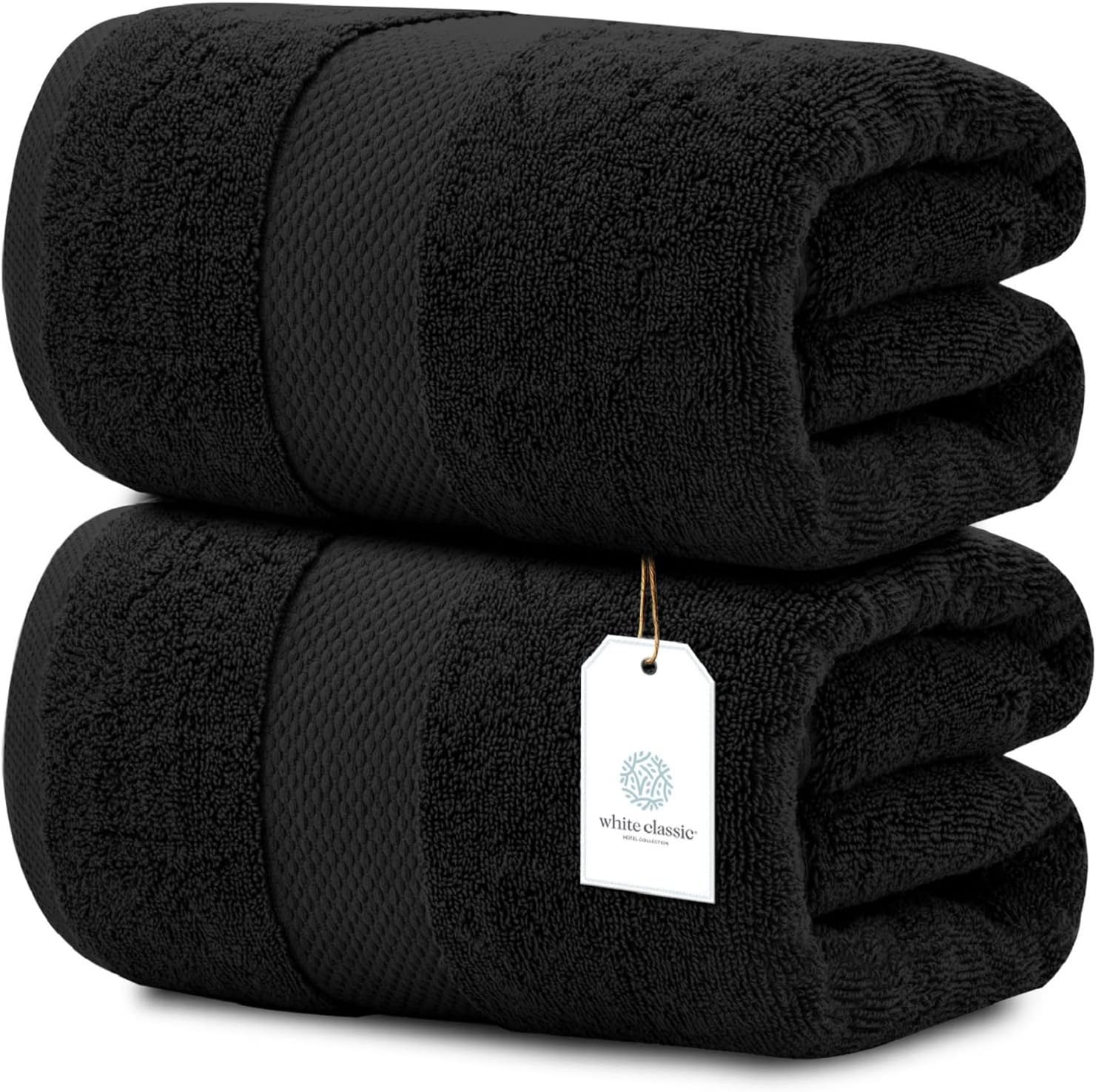 White Classic Luxury Bath Sheet Towels Extra Large | Highly Absorbent Hotel spa Collection Bathroom Towel | 35x70 Inch | 2 Pack (Forest Green)