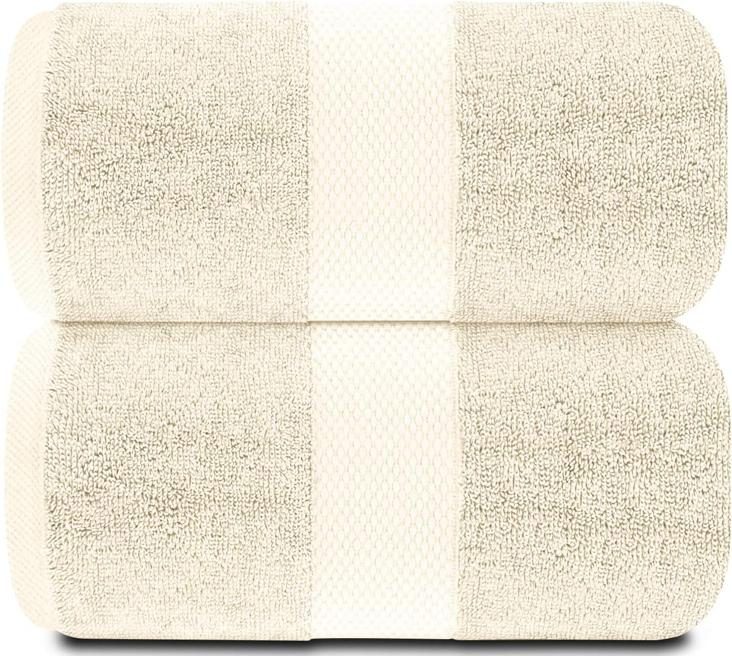 White Classic Luxury Bath Sheet Towels Extra Large | Highly Absorbent Hotel spa Collection Bathroom Towel | 35x70 Inch | 2 Pack (Forest Green)